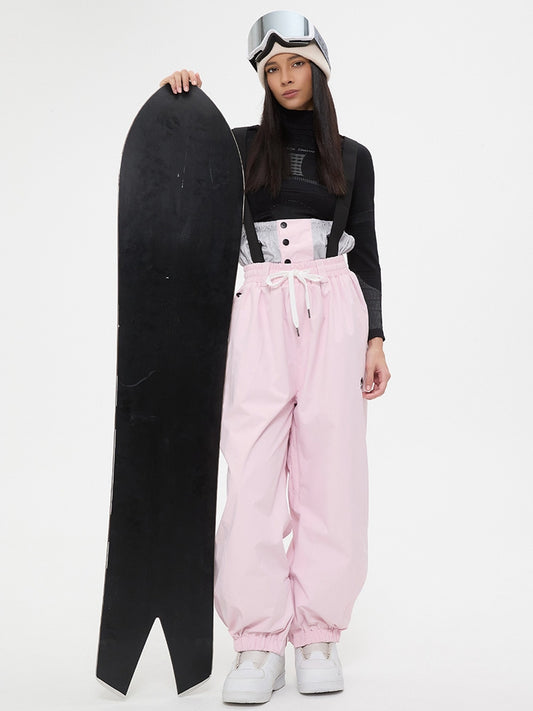 Girls Baggy Snow Bib Pants Loose Fit Ski Trousers for Sports