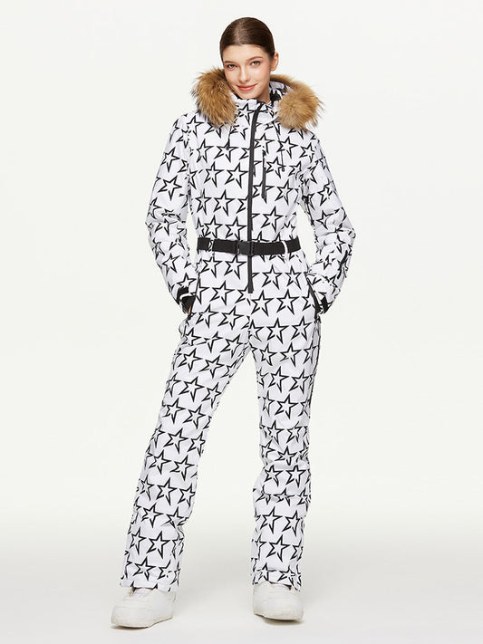 Women's Arctic Queen Winter Fantasy Full Body Onesie Ski JumpsuitĀ