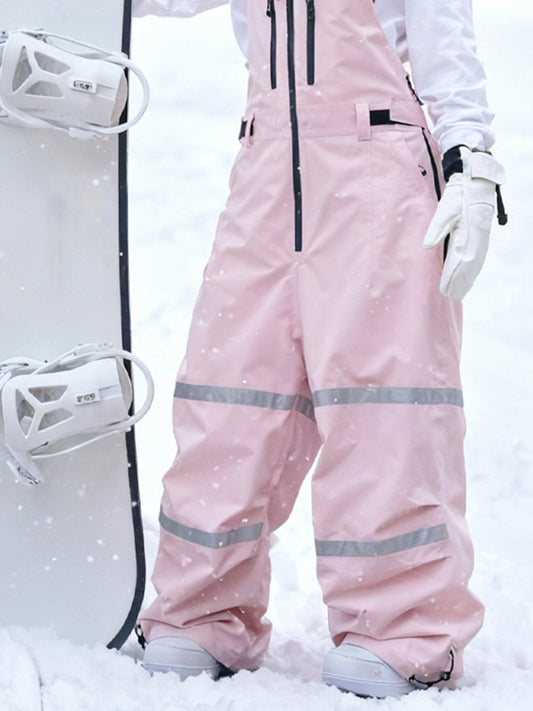 Girls Cool Oversized Snow Bibs Baggy Insulated Ski Overalls