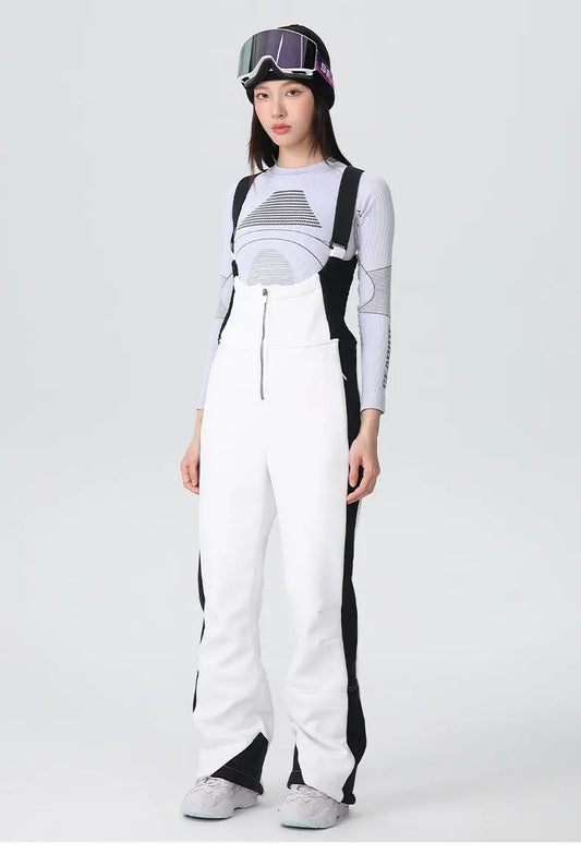 Elegant One-piece Ski Bibs Lady Slim Fit Snow JumpsuitsĀ