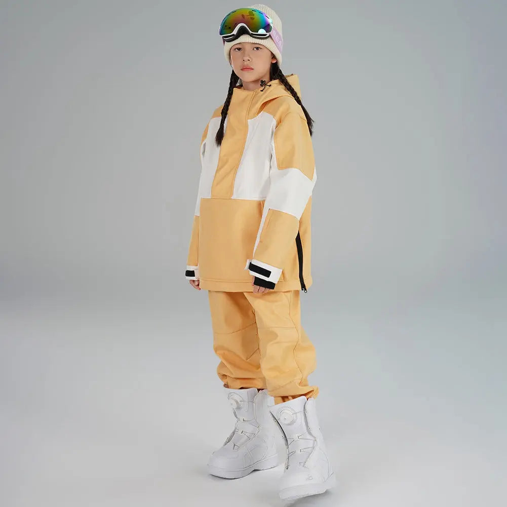 Girl's Color Blocked Warm Snow Suit