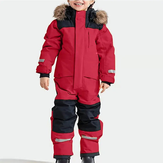 Children's Winter Ski Suit Thermal One-piece Ski Overallsļ¼å¤å¶ļ¼Ā