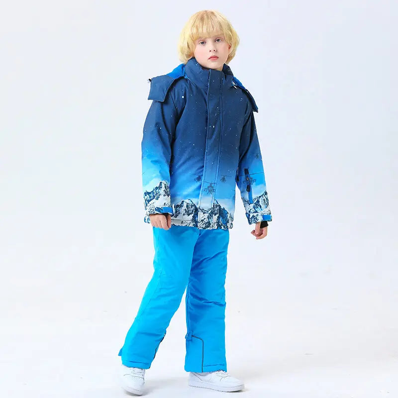 Hotian Boy Ski Shell Set Softshell Windproof