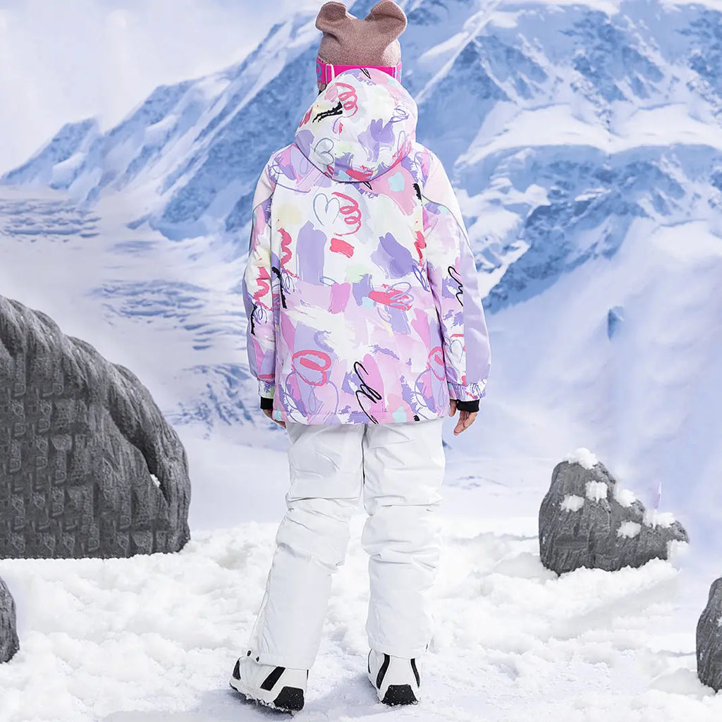 Hotian Girl Snow Jackets & Snow Pants Waterproof HOTIAN