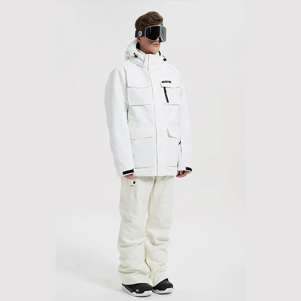 Hotian Windproof Men Snowboard Ski Cargo Jacket HOTIAN