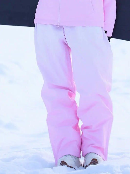 Women Gradient Color Snow Pants Cute Ski Trousers for WinterĀ