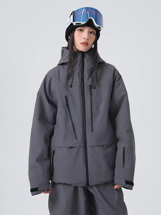Women's Baggy Snow Jacket Cool Mountain Freeride Ski JacketĀ