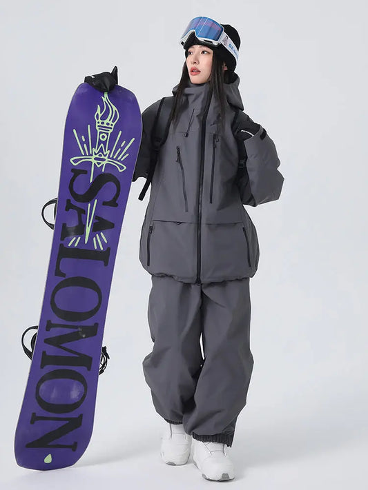 Women's Pro 3L Freeride Snowboard Snow Suits Baggy Snow OutwearĀ