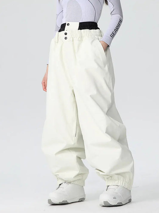 Women's Searipe Durable Mountain Pro All-Weather Baggy Snow PantsĀ