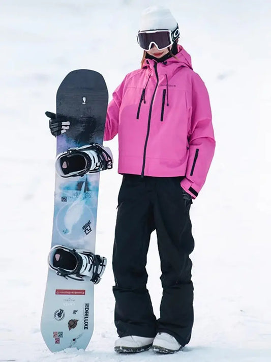 Women's Short Ski Suit Set ā Waterproof Insulated Jacket & Pants