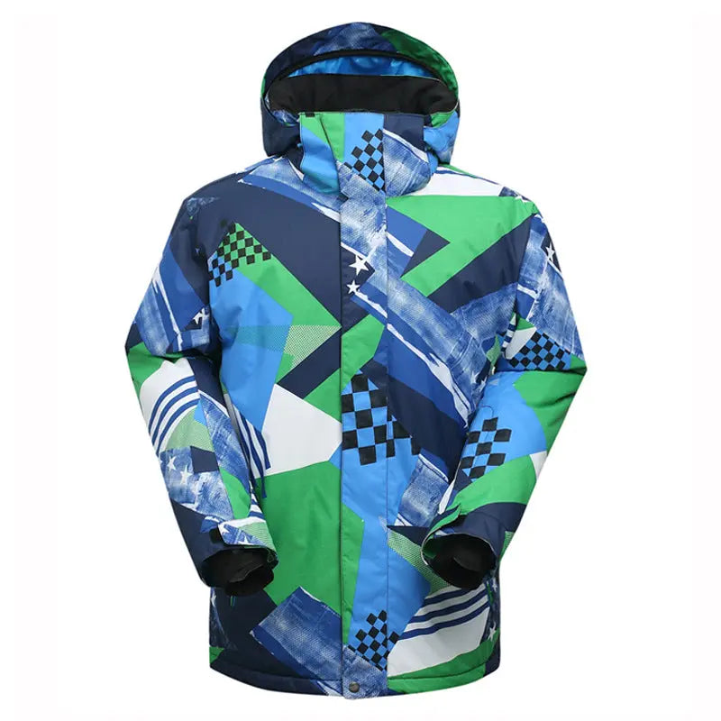 HOTIAN Men's Winter Waterproof Windproof Colorful Outdoor Snowboard Ski Jacket HOTIAN