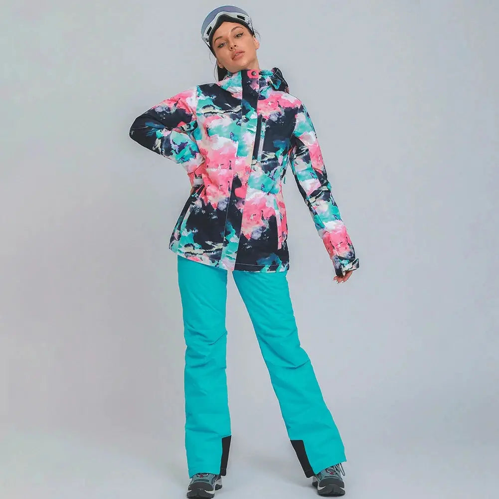 HOTIAN Women's Ski Suits Waterproof Snowboad Wear HOTIAN