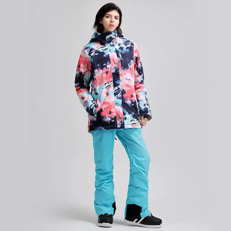 Women's Colorful Snowboard Ski Jacket HOTIAN