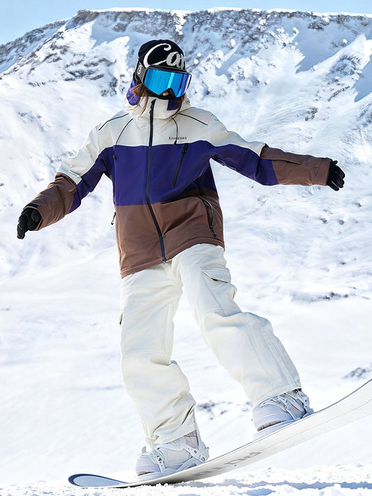 Unisex Retro Snowsuits Shell Insulated Snow Jackets & Pants