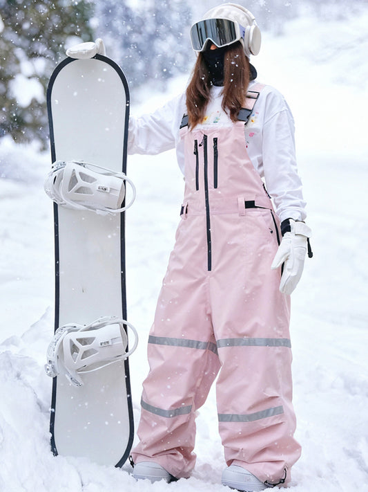 Girls Cool Oversized Snow Bibs Baggy Insulated Ski Overalls