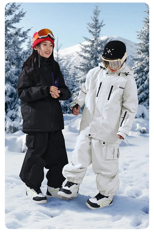 Kids Loose Fit Snow & Ski Pants Removable Shoulder Strap（复制） 
