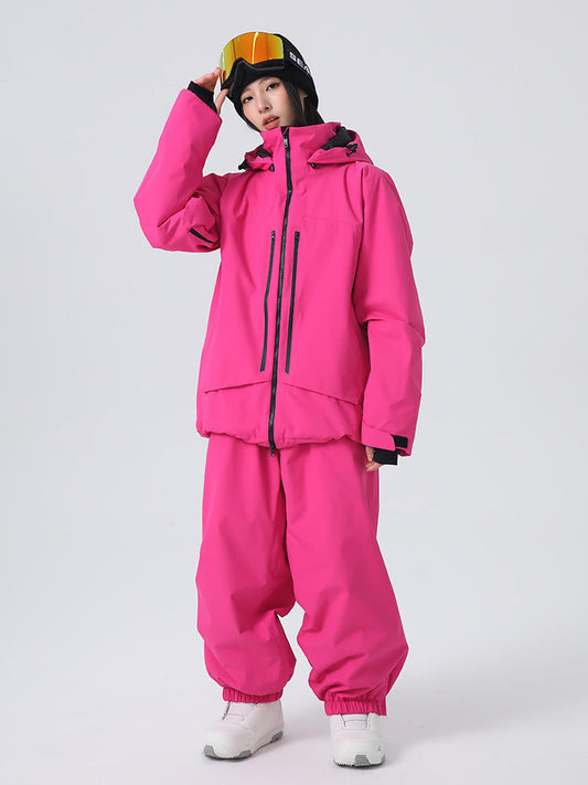 Women's Searipe Unisex Ridge Master Mountain Freerider Baggy Snow Suit 