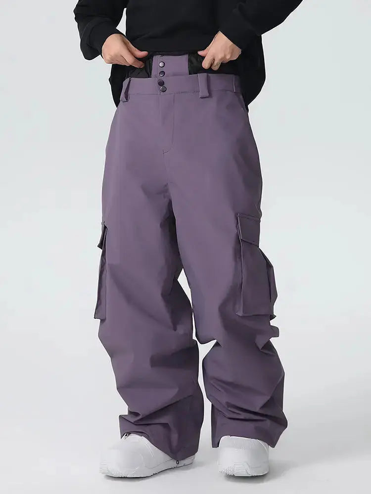 Men's Searipe Durable Mountain Pro All Function Baggy Snow Pants 