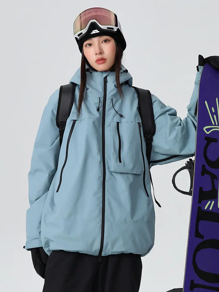 Women's Searipe Durable Mountain Pro All-Terrain Baggy Snow Jacket 