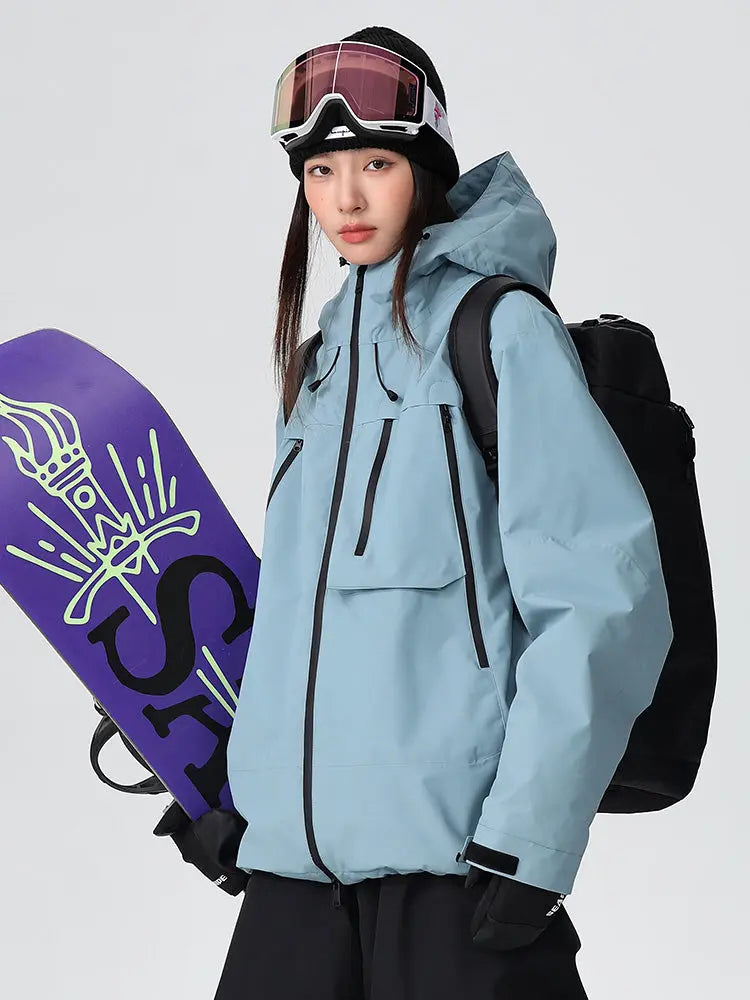 Women's Searipe Durable Mountain Pro All-Terrain Baggy Snow Jacket 