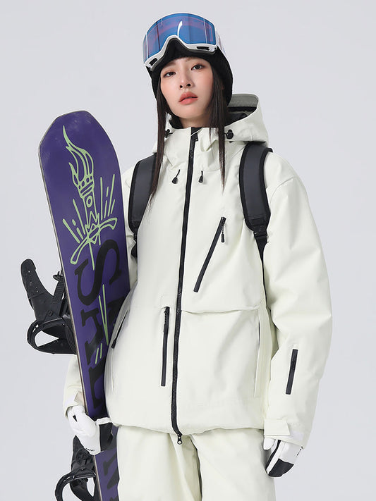 Women's Searipe Durable Mountain Rider All-Weather Baggy Snow Jacket 