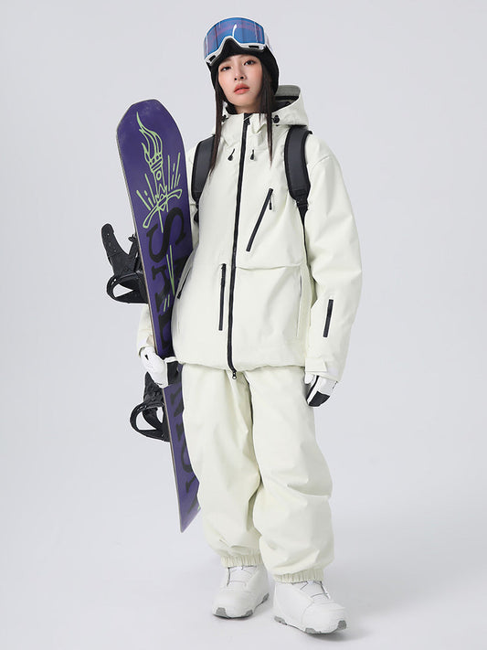 Women's Searipe Unisex Durable Mountain Rider All-Weather Baggy Snow Suit 