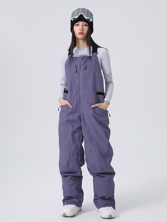 Women's Searipe Unisex Urban Trek Durable Baggy Snow Bibs Overalls 
