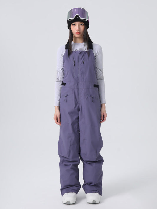 Women's Searipe Unisex Urban Trek Durable Baggy Snow Bibs Overalls 