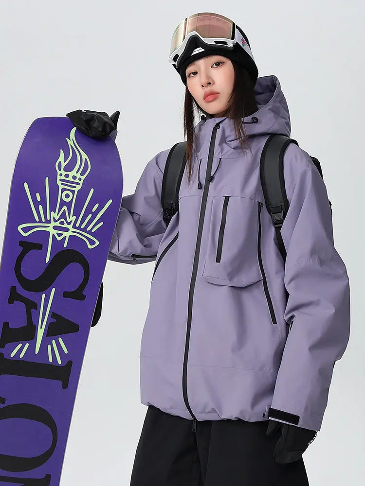 Women's Searipe Durable Mountain Pro All-Terrain Baggy Snow Jacket 