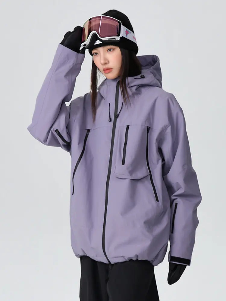 Women's Searipe Durable Mountain Pro All-Terrain Baggy Snow Jacket 