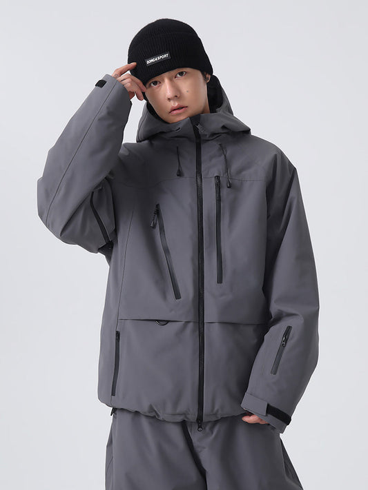 Men's Searipe Unisex Urban Ridge Mountain Freeride Baggy Snow Jacket 