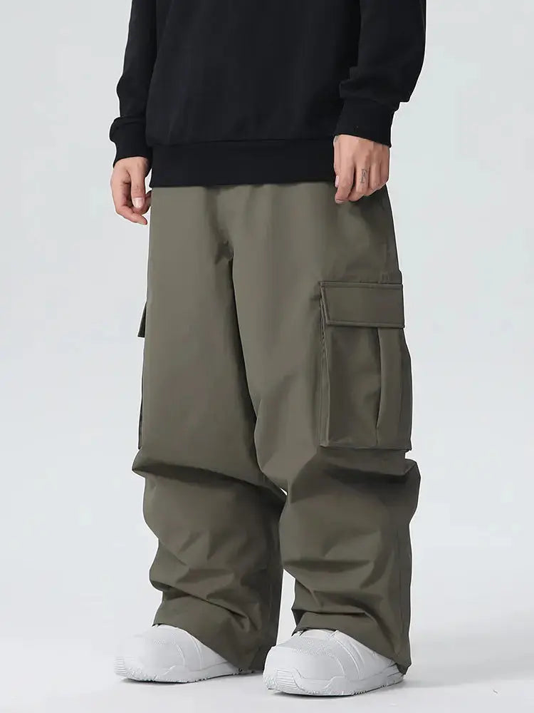 Men's Searipe Durable Mountain Pro All Function Baggy Snow Pants 