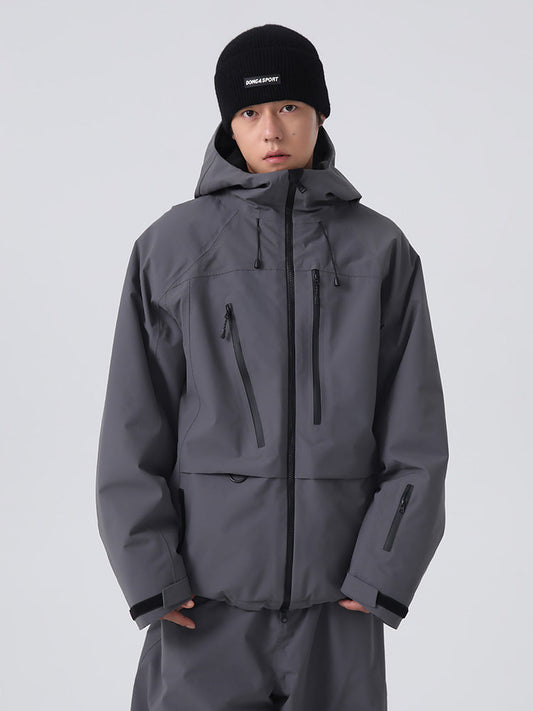 Men's Searipe Unisex Urban Ridge Mountain Freeride Baggy Snow Jacket 
