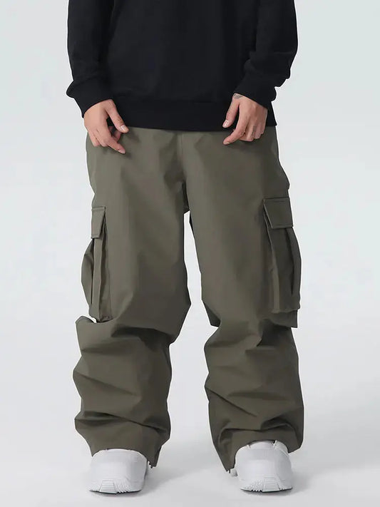 Men's Searipe Durable Mountain Pro All Function Baggy Snow Pants 