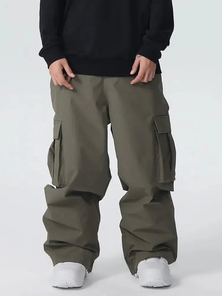 Men's Searipe Durable Mountain Pro All Function Baggy Snow Pants 