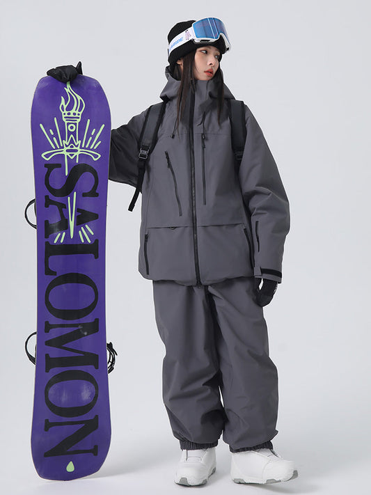 Women's Searipe Unisex Urban Ridge Mountain Freeride Baggy Snow Suit 