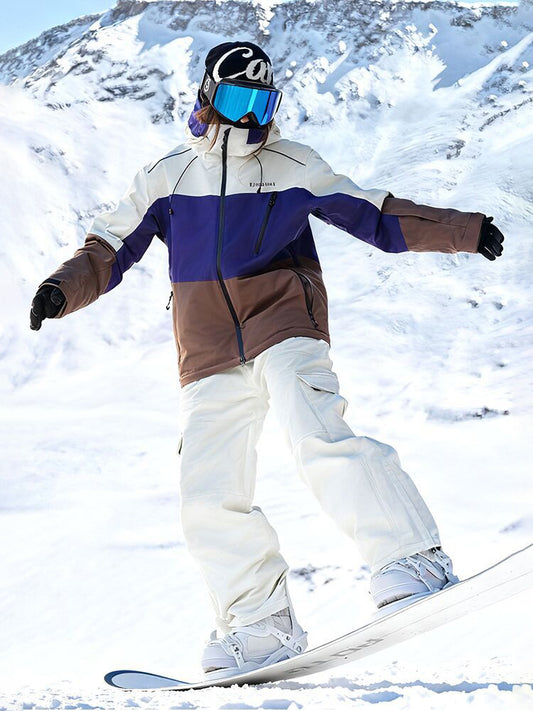 Unisex Retro Snowsuits Shell Insulated Snow Jackets & Pants
