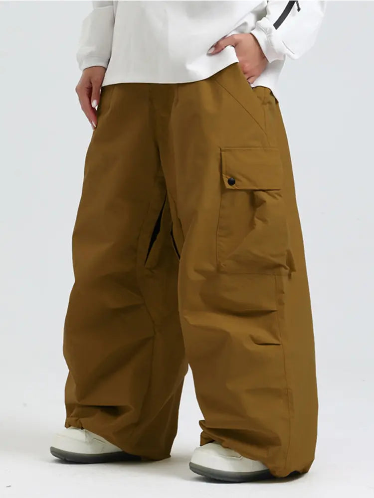 Adult Baggy Cargo Snowboard Pants Oversized Outdoor Pants 