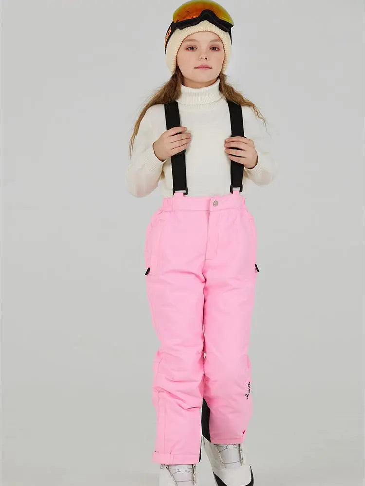 Kids Loose Fit Snow & Ski Pants Removable Shoulder Strap（复制） 