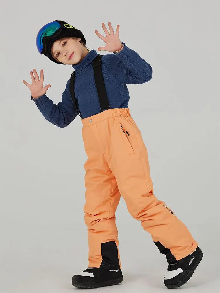 Kids Loose Fit Snow & Ski Pants Removable Shoulder Strap（复制） 