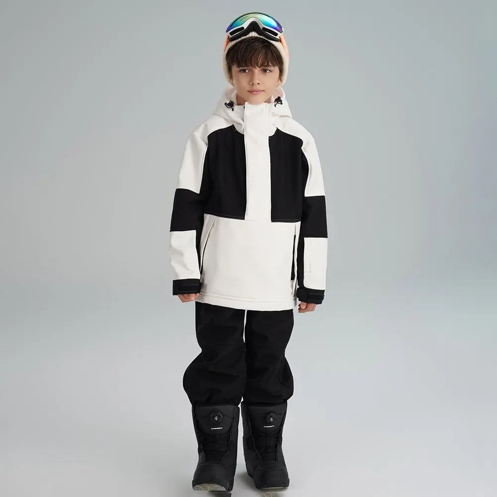 Boy's Color Blocked Warm Snow Suit