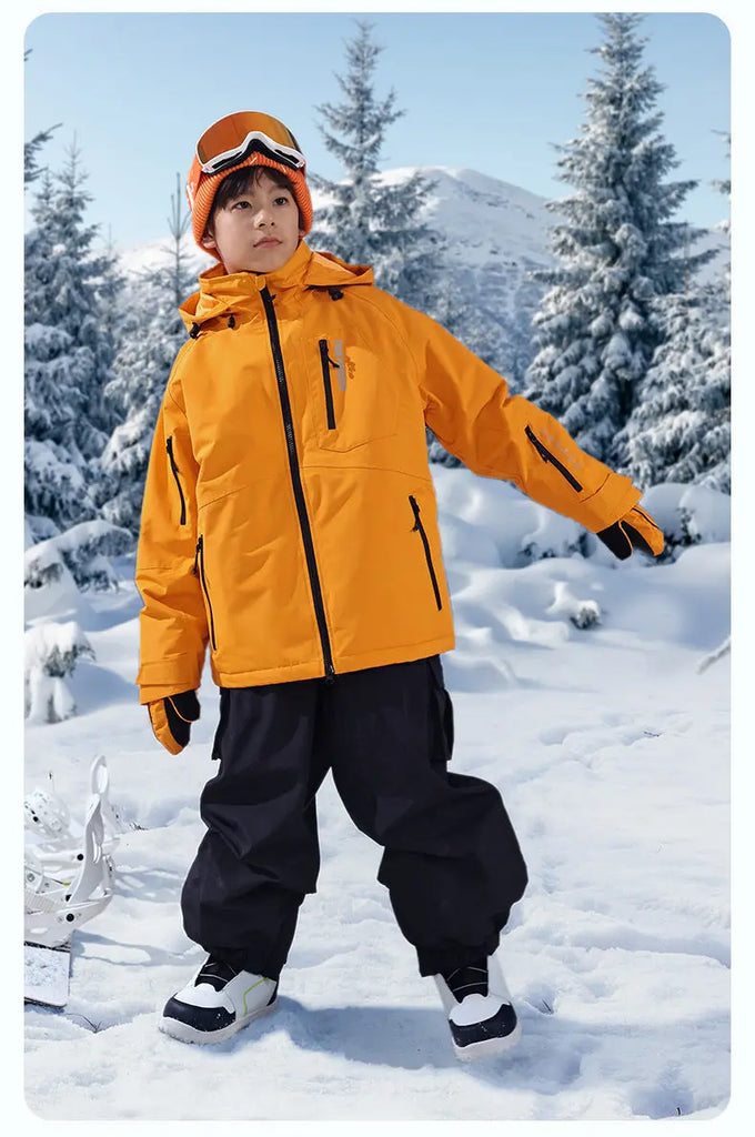Boys & Girls Outdoor Baggy Ski Jacket & Pants Set 