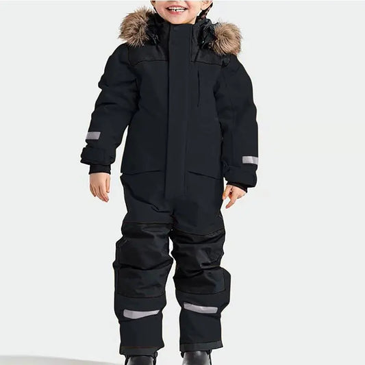 Kids Winter Snow Suits One Piece Warm Overalls（复制） 
