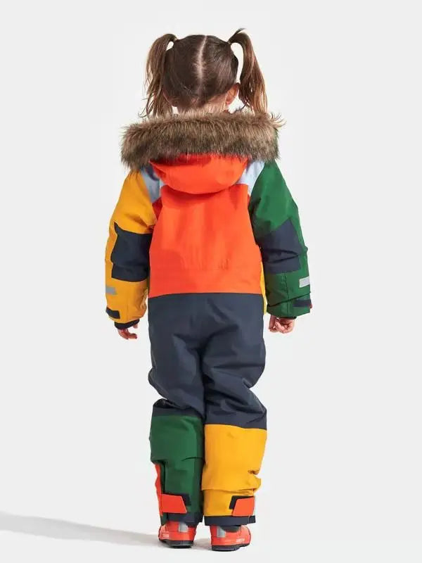 Children's Winter Ski Suit Thermal One-piece Ski Overalls HOTIANSNOW