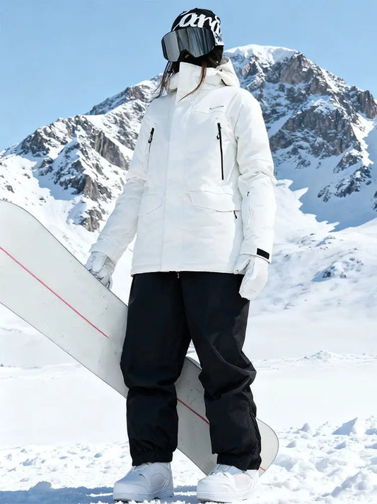 Couple Style Hooded Snow Jackets & Pants Set