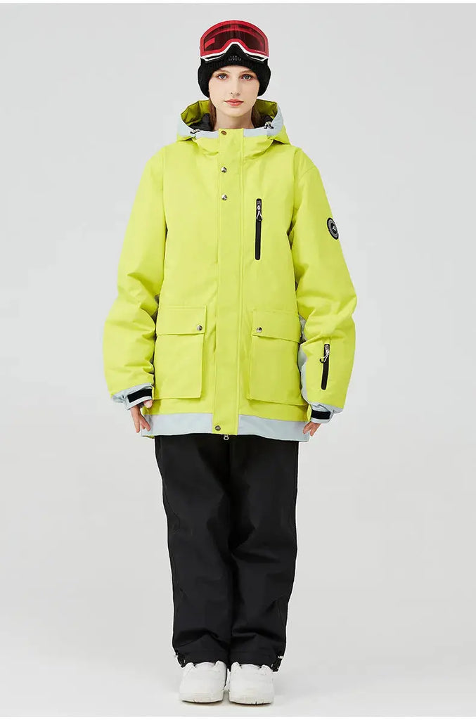 Deluxe Ski Snowboard Jacket & Pants Set Loose Fit Sportswear HOTIANSNOW