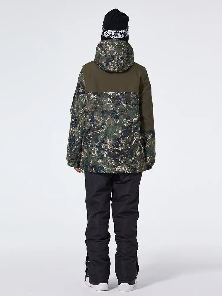 Floral Printed Snow Jackets & Bibs Set for Women HOTIANSNOW