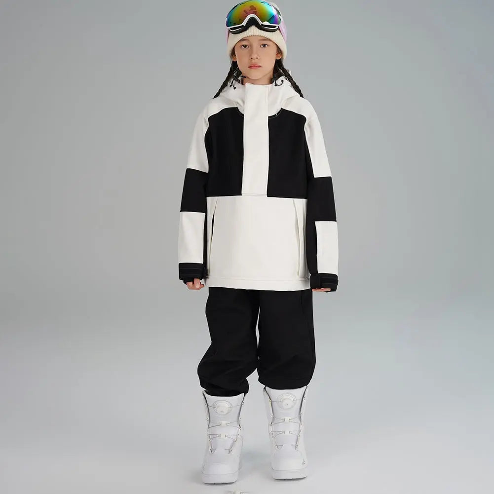 Girl's Color Blocked Warm Snow Suit