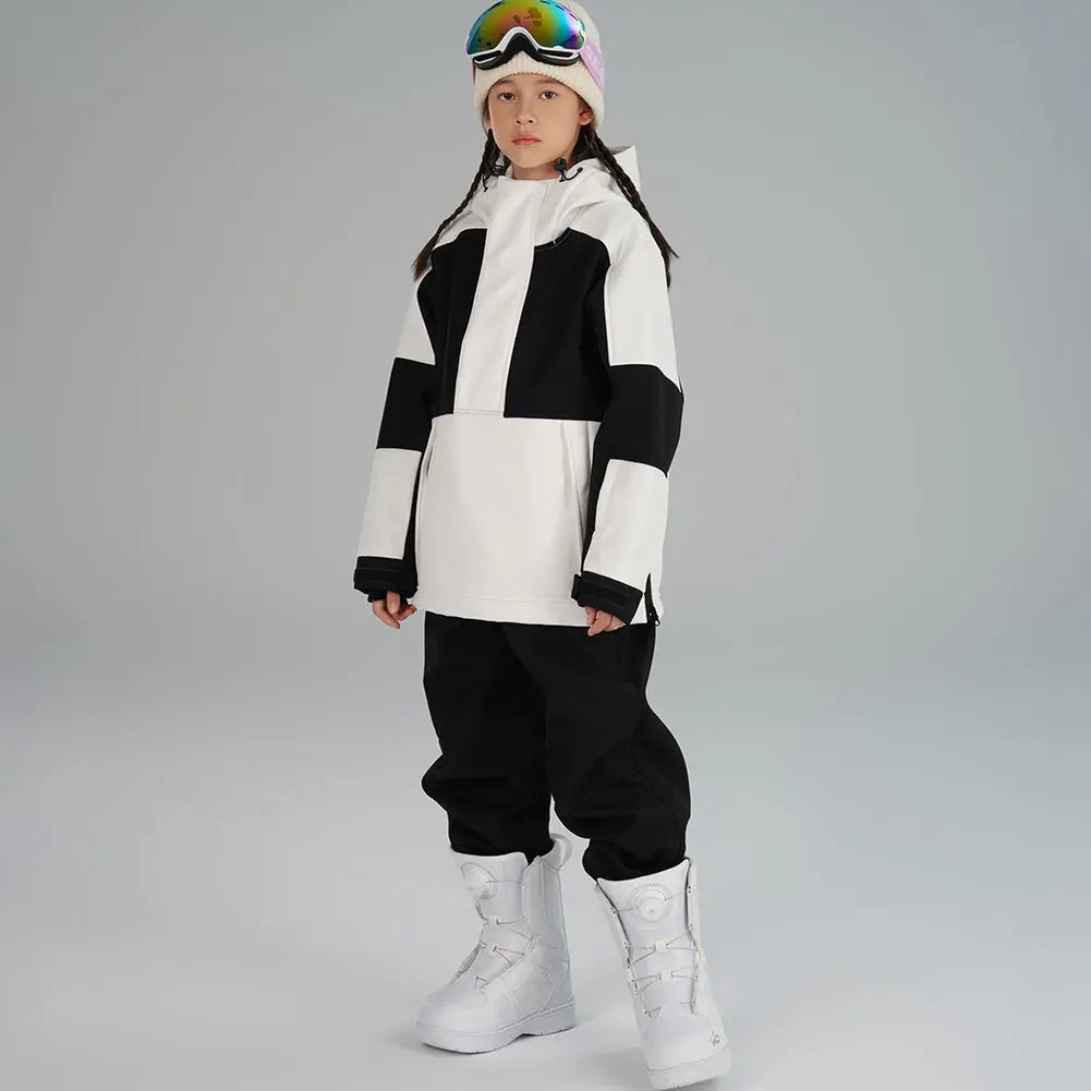 Girl's Color Blocked Warm Snow Suit