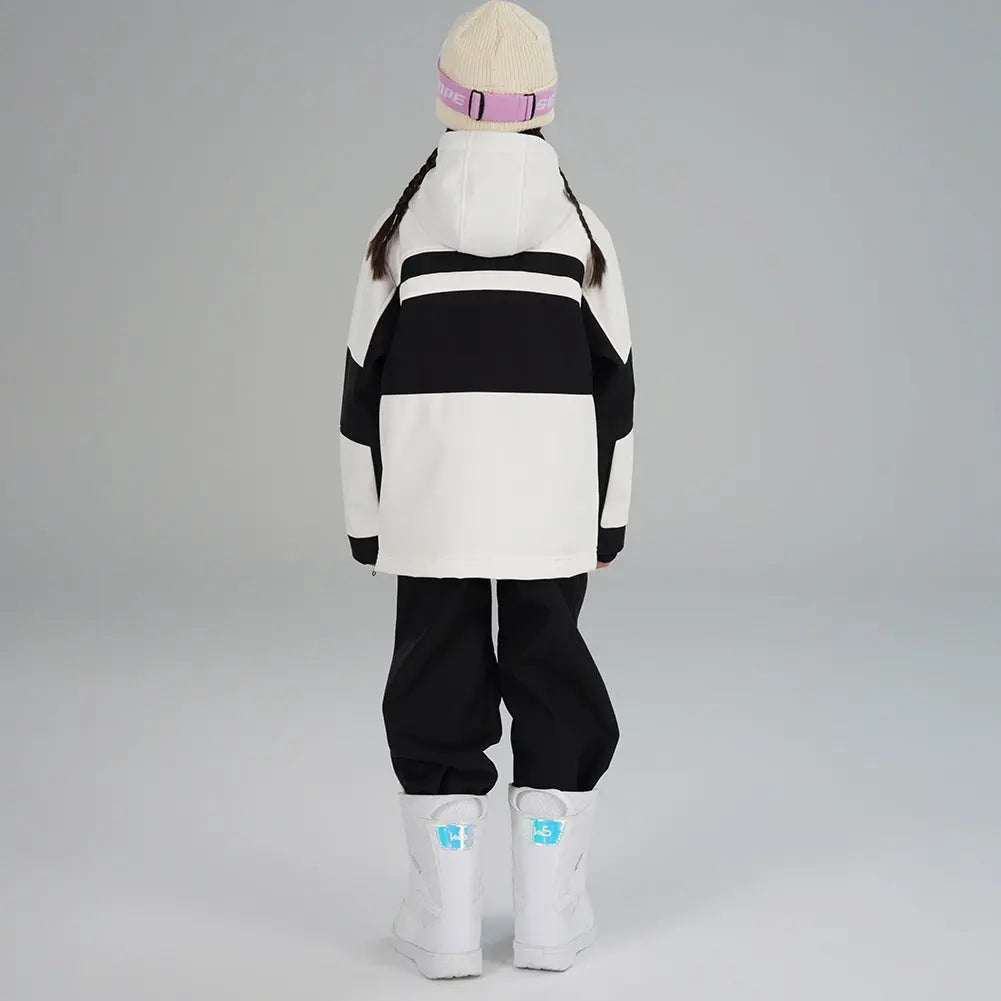 Girl's Color Blocked Warm Snow Suit